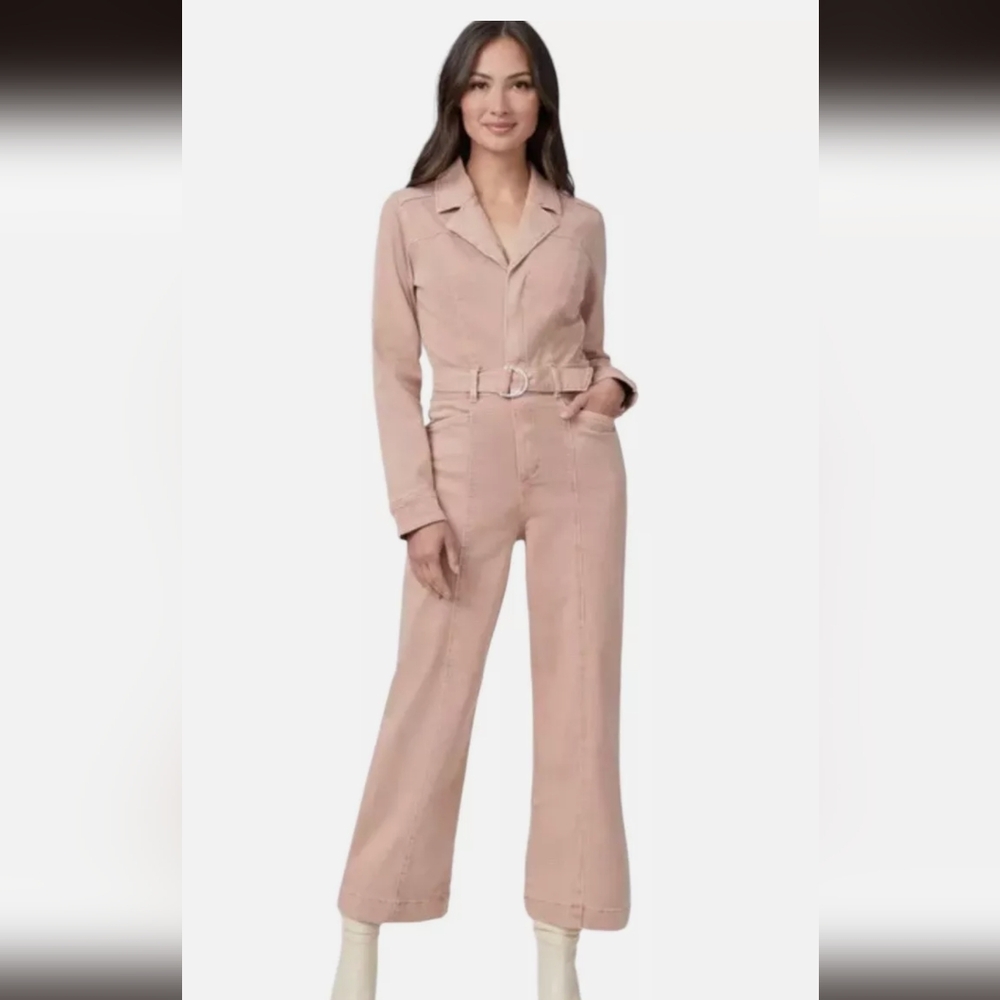 Paige Anessa Long Sleeve Jumpsuit Pink Ballet Size 2, XS, NWT
